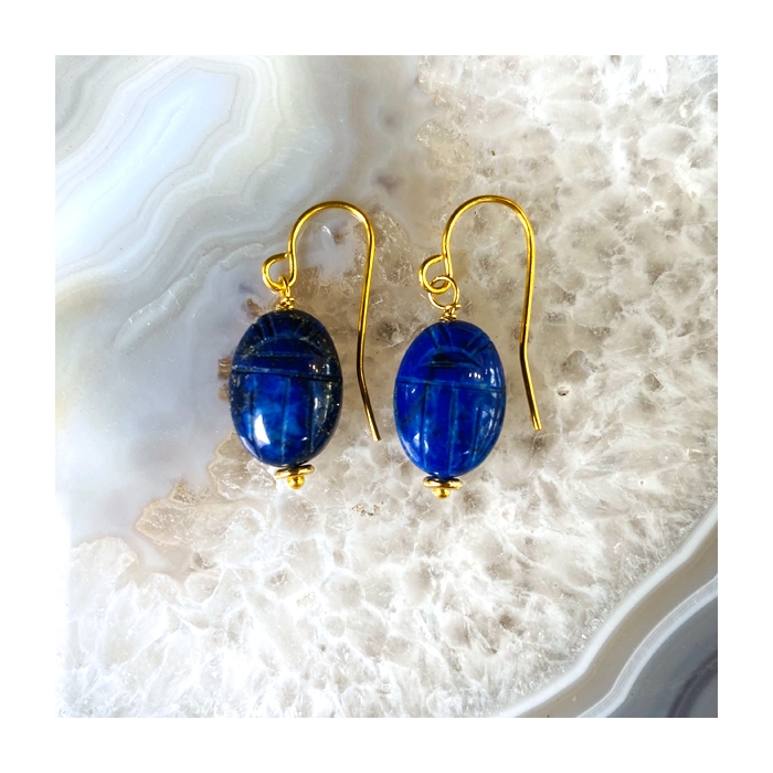 SCARA LAPIS LAZULI EARRING